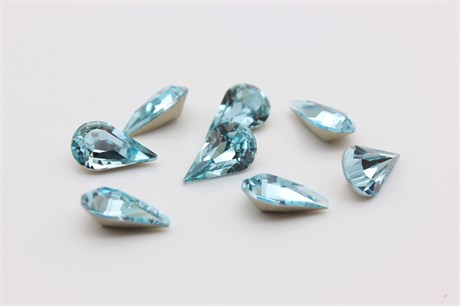 Капля груша 3018  №126 Aquamarine 13х8мм, 1 шт Dongzhou - фото 39025