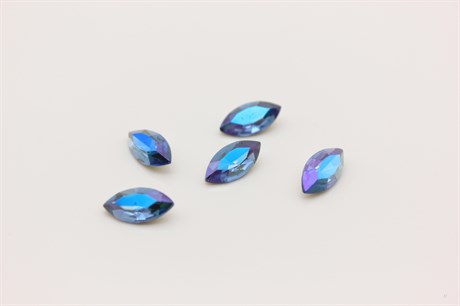 Наветт Aurora Sapphire Shimmer / 10x5 мм 1 шт (стекло K9) - фото 39715