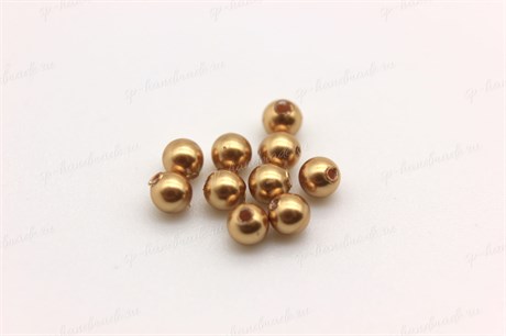 Жемчуг Swarovski 5810 6 мм Bright Gold Pearl 10 шт SW-339 - фото 40337