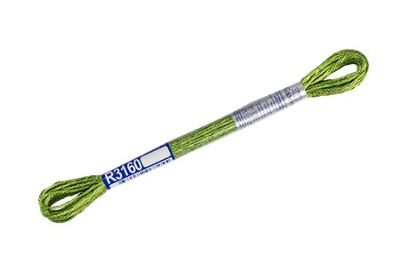 Мулине хлопок Gamma  №3160  цвет салатовый, 8 м, 1 шт 28044 - фото 43056