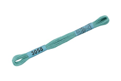 Мулине хлопок Gamma бирюзовый №3058 8 м №3058 - фото 43081
