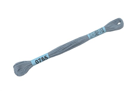 Мулине хлопок Gamma серо-голубой №0755 8 м №0755 - фото 43085
