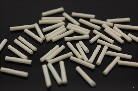 Стеклярус витой Miyuki Twist Beads 12 мм 2021 - Matted Opaque Cream 2,5 гр. (Япония) JP-1482 - фото 43379