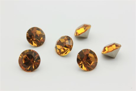 Шатон хрустальный Preciosa Topaz ss47/10.55-10.90 мм 1 шт (Чехия) PR-1277 - фото 44370