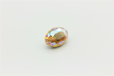 Oval Swarovski 4160 14х10 мм Light Topaz Shimmer F 1 шт SW-527 - фото 44560