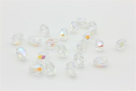 Бусины граненые Fire Polished Pears, 7x5 мм, 00030/28701 - Crystal AB, 10 шт 34088 - фото 46934