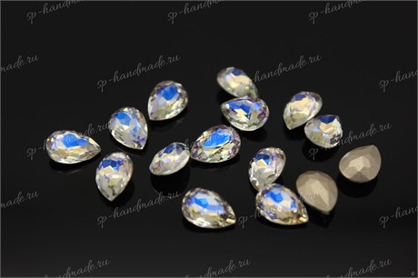 Капли Baroque Pearl Aurora 4320 14x10 мм Crystal Moonlight 1 шт (стекло K9) 34382 - фото 47403