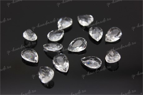 Капли Baroque Pearl Aurora 4320 14x10 мм Crystal UF 1 шт (стекло K9) 34384 - фото 47404