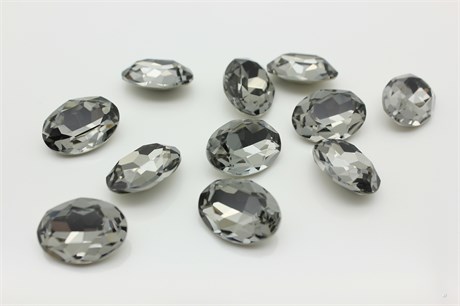 Овал 4120 Aurora 18x13 мм Black Diamond 1 шт (стекло K9) 35173 - фото 49133
