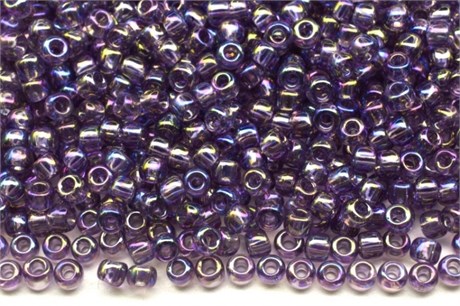 Бисер Toho Round 11/0 TR-11-166D - Transparent-Rainbow Sugar Plum 10 гр (Япония) 35665 - фото 50041