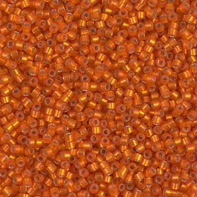 Бисер Miyuki Delica 11/0 DB0682 - Dyed Semi-Frosted Silverlined Orange 5 гр (Япония) DB0682 - Dyed Semi-Frosted Silverlined Orange - фото 50822