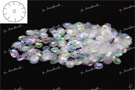 Пайетки рифленые 6 мм 101 Irise Transparenti 3 гр Andrea Bilics (Италия) СЗ 36488 - фото 51261