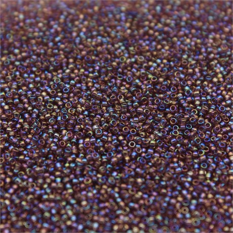 Бисер Toho Round 15/0 TR-15-166B - Transparent-Rainbow Med Amethyst 5 гр (Япония) 36975 - фото 52027