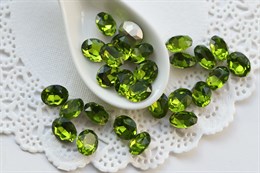 #4120 Oval 10*8 мм Aurora Olivine 007990