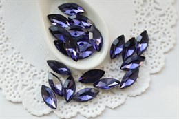 #4228 Navette 15*7 мм Aurora Purple Violet 007948