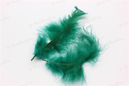 Перья марабу, цвет зеленый, 80 - 100 мм,  22шт, 2 гр. (Efco)