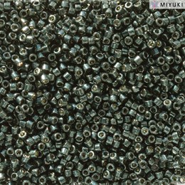 Бисер Miyuki  Delica 11/0 DB2507 - Duracoat Galvanized Black Moss 2,5 гр (Япония)