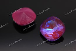 Скругленый квадрат 4470 Aurora Crystal Lotus Pink Delite / 12 мм 1 шт (стекло K9)