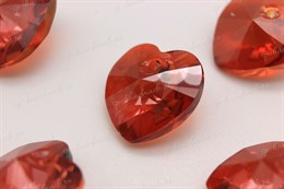 Подвеска Preciosa Сердце (Heart 301) 14 мм Crystal Red Flame / 1 шт (Чехия)