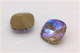 Скругленый квадрат 4470 Aurora Crystal Ochre Delite / 10 мм 1 шт (стекло K9)