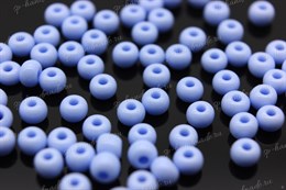 Бисер Preciosa Ornela  круглый 33000 голубой непрозрачный 6/0 4,1 мм  5 гр (Чехия)