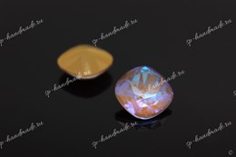 Квадратный кушон 4470 Aurora Crystal  Cappuccino Delite / 10 мм 1 шт (стекло K9)