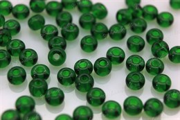 Бисер Preciosa Ornela  круглый 50060 ТЁМНО-Зелёный  6/0 4,1 мм  5 гр (Чехия)