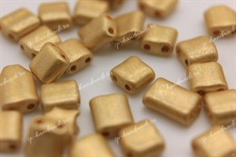 Бисер Preciosa Ornela  квадратной формы (Karo)  5/5 мм 16784 5 гр, золотой металлик