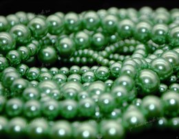 Микс жемчуга Зеленый, 17шт (от 4 до 12 мм), стекло, Китай
