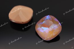 Скругленый квадрат 4470 Aurora Crystal Peach Delite / 12 мм 1 шт (стекло K9)