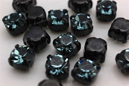 Шатоны Preciosa Smoked Sapphire /оригинальная оправа - цвет черный  / *Maxima* ss29 / 6.15-6.35 мм *1 шт* (Чехия)