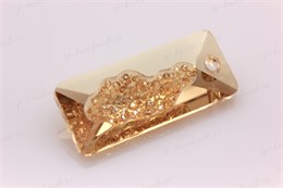 Подвеска Swarovski Growing Crystal Rectangle 6925 Crystal Golden Shadow 26 mm 1 шт ПС-8