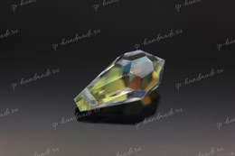 Подвеска  Preciosa Drop Pendant (984)  7,5*15 мм Crystal AB/ 1 шт (Чехия)