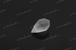 Подвеска  Preciosa Drop Pendant (681)  6*10 мм Crystal Matt / 1 шт (Чехия)