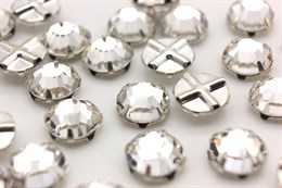 Хрустальный камень Preciosa Crystal в оправе - цвет серебро/ MC Viva Maxima SS40/ 8.40-8.65 мм 1 ш* (Чехия)