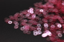 Пайетки плоские  3062 Lustre 3 мм светло розовые 3 гр  (Италия)