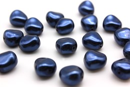 Хрустальный жемчуг Preciosa Maxima (Pearl Elliptic) 11х9,5 мм  Blue, 1 шт