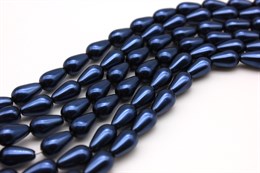 Хрустальный жемчуг Preciosa Maxima (Pearl Pearl) 10х6 мм  Blue, 1 шт
