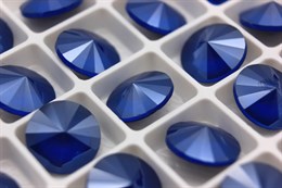 Риволи Aurora Crystal Royal Blue /  12 мм 1 шт  (стекло K9)
