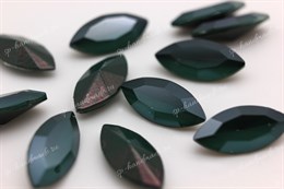 Наветты Aurora Crystal Royal Green / 15x7 мм 1 шт (стекло K9)