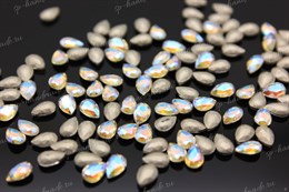 Капли Baroque Pearl 4320 Aurora Crystal Shimmer / 6x4 мм 1 шт (стекло K9)