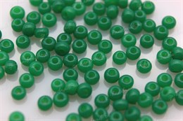 Бисер Preciosa Ornela  круглый 52240 зелёный непрозрачный 8/0 2,9 мм  5 гр (Чехия)