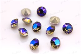 Шатон Aurora Black Diamond Shimmer / 8 мм 1 шт (стекло K9)