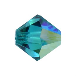 Биконусы хрусталь  3 мм Blue Zircon AB 10 шт (Preciosa) PR-107