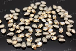 Капли Baroque Pearl 4320 Aurora Crystal Golden Shadow / 6x4 мм 1 шт (стекло K9)