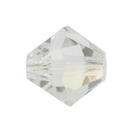 Биконусы хрусталь  4 мм Crystal Argent Flare 10 шт (Preciosa)