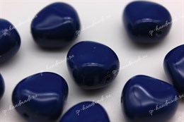Хрустальный жемчуг Preciosa Maxima (Pearl Elliptic) 11х9,5 мм Navy Blue, 1 шт
