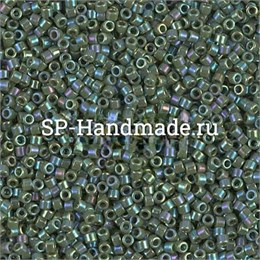 Delica 11/0 Opaque Avocado AB DB1575 - Opaque Avocado AB