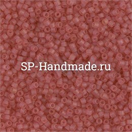 Delica 11/0 Dyed Semi-Frosted Transparent Dark Rose DB0778 - Dyed Semi-Frosted Transparent Dark Rose