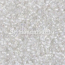 Delica 11/0 Pearl Lined Crystal AB DB1671 - Pearl Lined Crystal AB